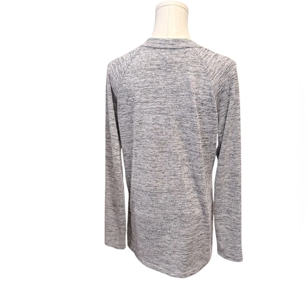 Banana Republic V-neck Black White Marled Lightweight Womens Sweater Small